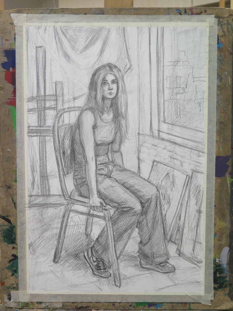 Figure drawing for High School Portfolio for Laguardia