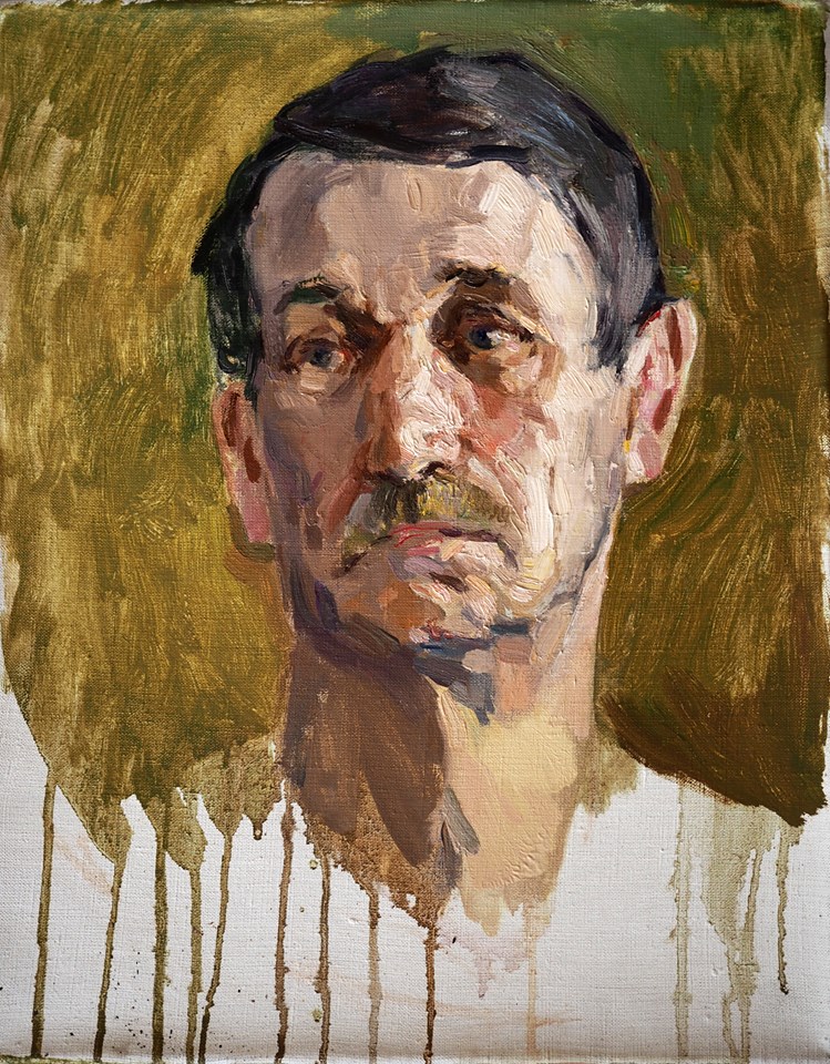 oil painting by Sasha Budaev done as a quick one session demo for his students