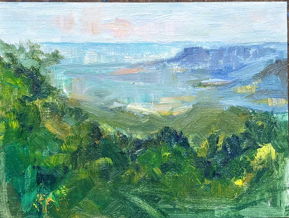 Blue Ridge Mountains by Alena Dixon, a participant from Oklahoma.