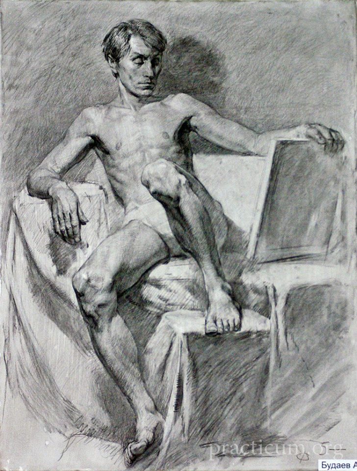 figure drawing by Sasha Budaev