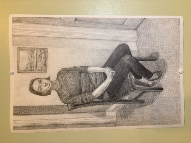 Figure drawing in pencil for High School Portfolio Submission